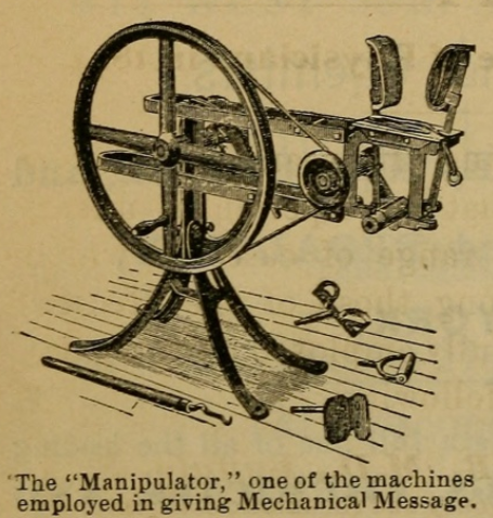 نمونه دستگاه ماساژ مکانیکی ابداعی توسط جورج اچ تیلور